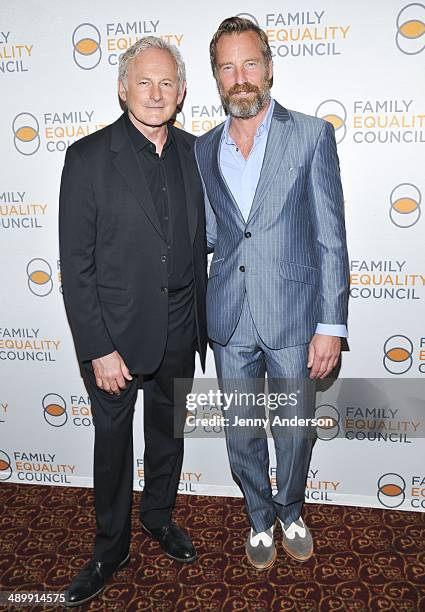 Victor Garber and Rainer Andreesen attend the Family Equality Council 9th Annual Night At The Pier at Pier 60 on May 12, 2014 in New York City.