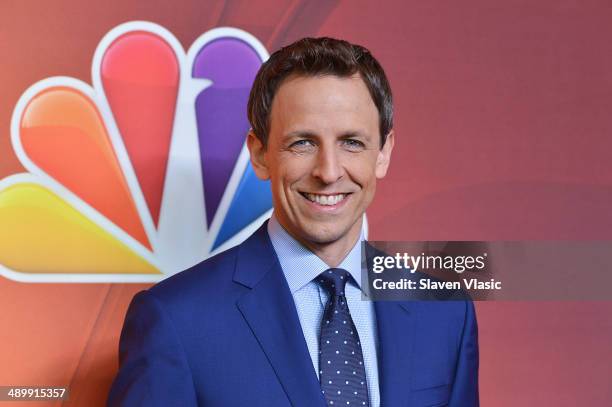 Seth Meyers attends the 2014 NBC Upfront Presentation at The Jacob K. Javits Convention Center on May 12, 2014 in New York City.