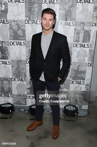 Amadeus Serafini attends the DETAILS magazine 15th anniversary celebration on September 24, 2015 in New York City.