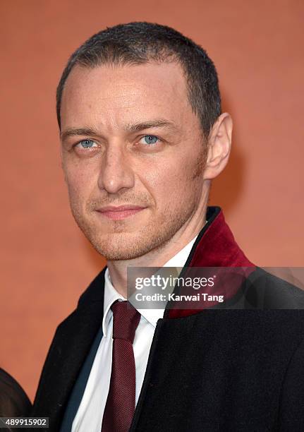 James McAvoy attends the European premiere of "The Martian" at Odeon Leicester Square on September 24, 2015 in London, England.