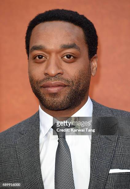 Chiwetel Ejiofor attends the European premiere of "The Martian" at Odeon Leicester Square on September 24, 2015 in London, England.