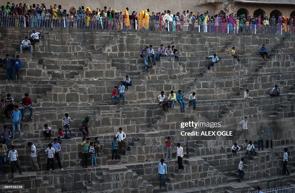 INDIA-RELIGION-HINDU-STEPWELL