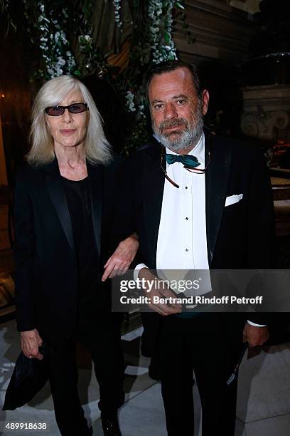 Betty Catroux and Louis Benech attend the Ballet National de Paris Opening Season Gala at Opera Garnier on September 24, 2015 in Paris, France.