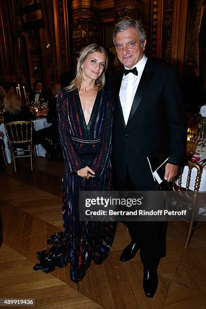 Melanie Laurent and Leonard Blavatnik attend the Ballet National de Paris Opening Season Gala at Opera Garnier on September 24, 2015 in Paris, France.