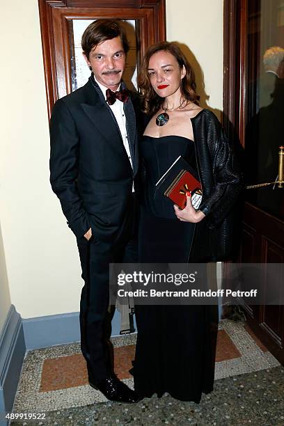 Elie Top and Guest attend the Ballet National de Paris Opening Season Gala at Opera Garnier on September 24, 2015 in Paris, France.