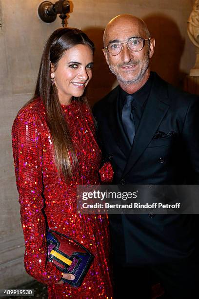 Pierre hardy and Guest attend the Ballet National de Paris Opening Season Gala at Opera Garnier on September 24, 2015 in Paris, France.
