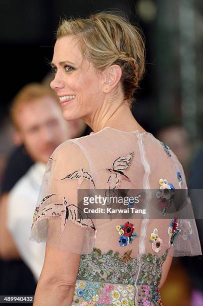 Kristen Wiig attends the European premiere of "The Martian" at Odeon Leicester Square on September 24, 2015 in London, England.