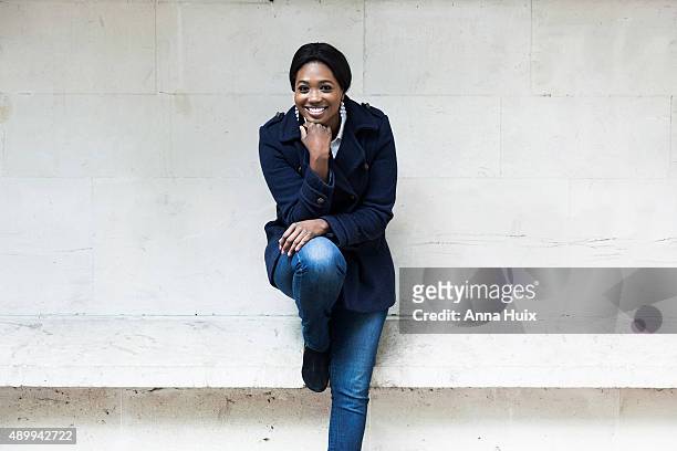 Operatic soprano Angel Blue is photographed for the Financial Times on May 15, 2015 in London, England.