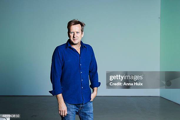 Multi-media artist Doug Aitken is photographed for the Financial Times on June 23, 2015 in London, England.