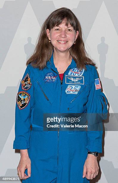 Astronaut Cady Coleman attends The Academy Of Motion Picture Arts And Sciences' Presents Deconstructing "Gravity" at DGA Theater on May 12, 2014 in...