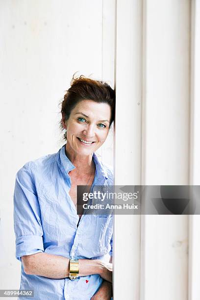 Actor Michelle Fairley is photographed for the Telegraph on July 16, 2015 in London, England.