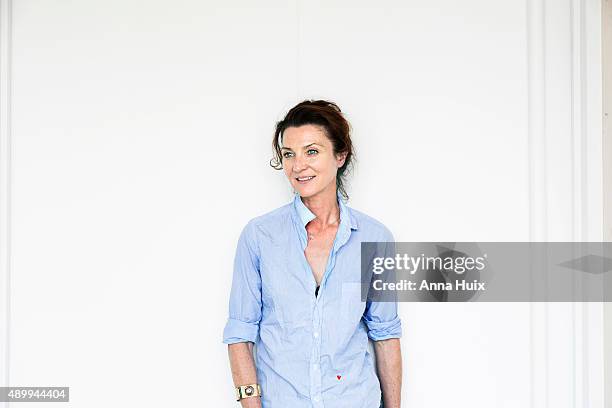 Actor Michelle Fairley is photographed for the Telegraph on July 16, 2015 in London, England.