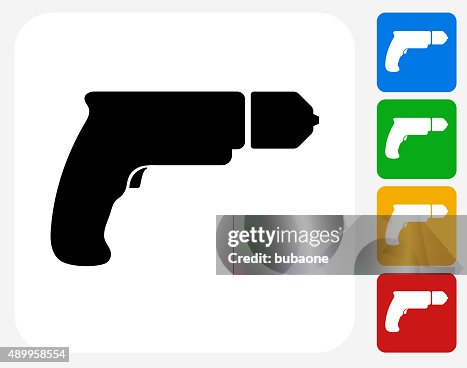 Drill Icon Flat Graphic Design Drill Icon Flat Graphic Design
