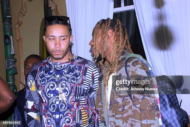 Nitt Da Gritt and Fetty Wap attend Fetty Wap's album release party on September 24 in New York City.