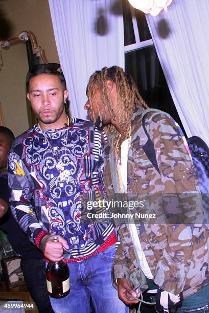 Nitt Da Gritt and Fetty Wap attend Fetty Wap's album release party on September 24 in New York City.
