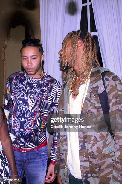 Nitt Da Gritt and Fetty Wap attend Fetty Wap's album release party on September 24 in New York City.