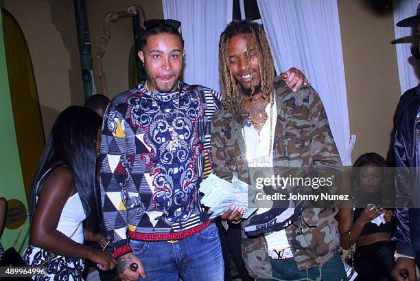 Nitt Da Gritt and Fetty Wap attend Fetty Wap's album release party on September 24 in New York City.