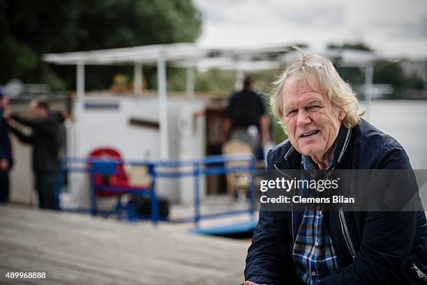 Gunter Gabriel on set during the shooting for the new local production 'Kaept'n Kasi - Auf hoher Spree' by TV channel HISTORY on September 23, 2015...