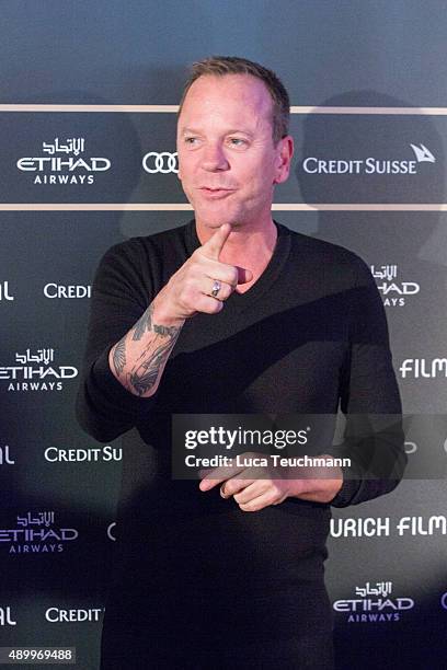 Kiefer Sutherland during the Zurich Film Festival on September 25, 2015 in Zurich, Switzerland. The 11th Zurich Film Festival will take place from...