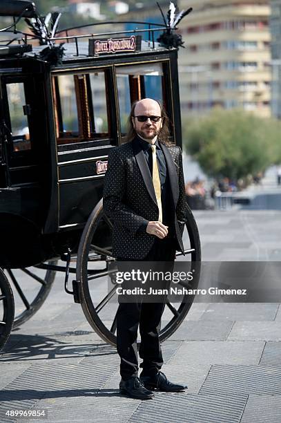 Santiago Segura attend 'Hotel Transylvania' photocall during 63rd San sebastian Film Festival at Kursaal on September 25, 2015 in San Sebastian,...