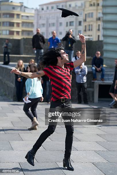 Mario Vaquerizo attends 'Hotel Transylvania' photocall during 63rd San sebastian Film Festival at Kursaal on September 25, 2015 in San Sebastian,...