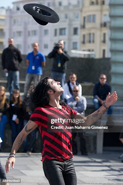 Mario Vaquerizo attends 'Hotel Transylvania' photocall during 63rd San sebastian Film Festival at Kursaal on September 25, 2015 in San Sebastian,...