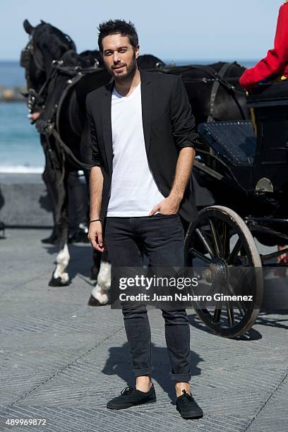 Dani Martinez attends 'Hotel Transylvania' photocall during 63rd San sebastian Film Festival at Kursaal on September 25, 2015 in San Sebastian, Spain.