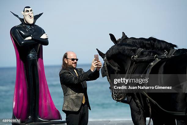 Santiago Segura attends 'Hotel Transylvania' photocall during 63rd San sebastian Film Festival at Kursaal on September 25, 2015 in San Sebastian,...