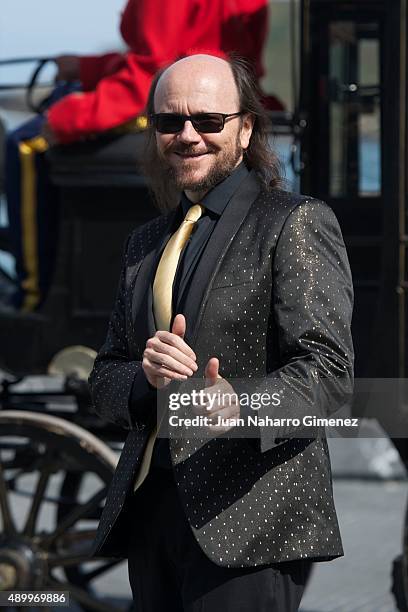 Santiago Segura attend 'Hotel Transylvania' photocall during 63rd San sebastian Film Festival at Kursaal on September 25, 2015 in San Sebastian,...