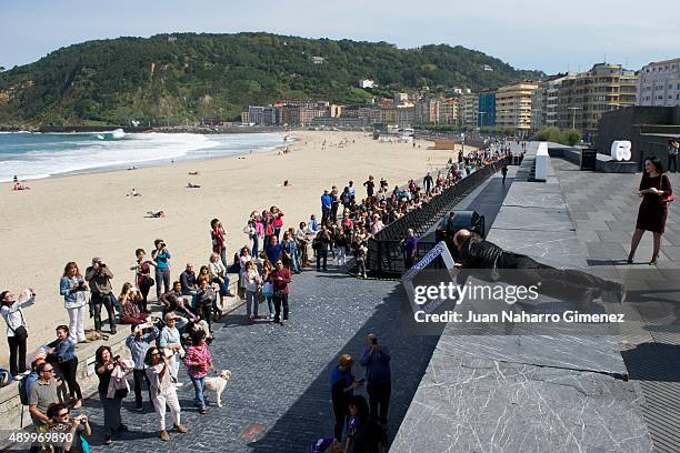 Santiago Segura attend 'Hotel Transylvania' photocall during 63rd San sebastian Film Festival at Kursaal on September 25, 2015 in San Sebastian,...