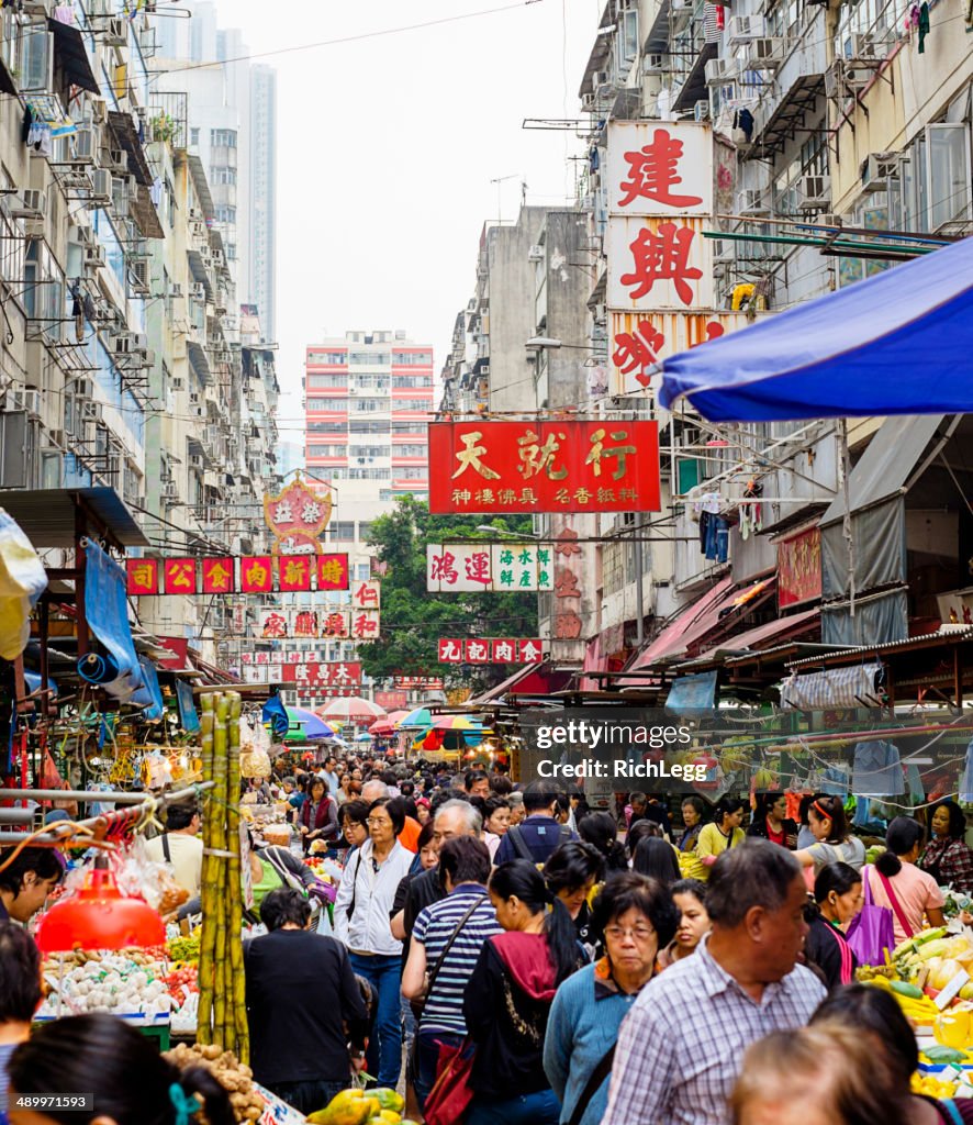 香港のストリートマーケット