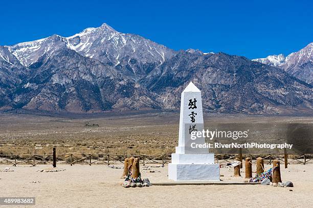 manzanar national historic site - manzanar stock-fotos und bilder