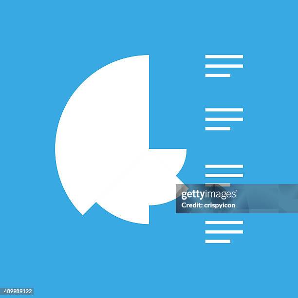 coxcomb chart icon on a blue background. - smooth series - feathery amaranth stock illustrations