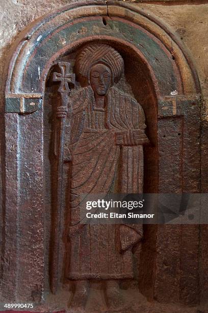 lalibela rock hewn churches. ethiopia - rock hewn stock pictures, royalty-free photos & images