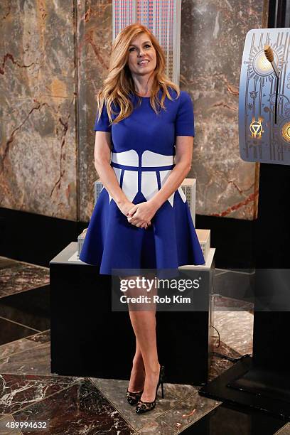 Connie Britton attends a lighting ceremony at The Empire State Building ahead of 2015 Global Citizen Festival on September 25, 2015 in New York City.