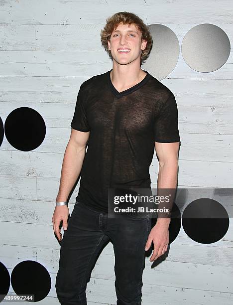 Logan Paul attends the go90 Sneak Peek held at the Wallis Annenberg Center for the Performing Art on September 24, 2015 in Beverly Hills, California.