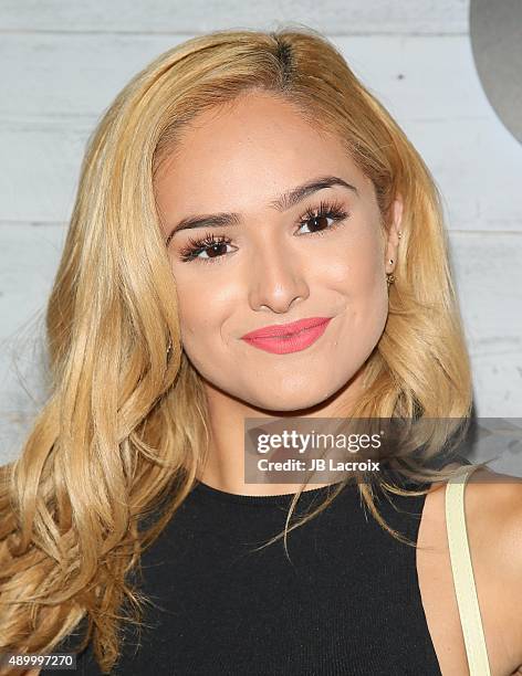 Chachi Gonzales attends the go90 Sneak Peek held at the Wallis Annenberg Center for the Performing Art on September 24, 2015 in Beverly Hills,...