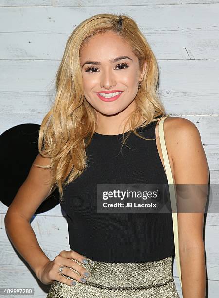 Chachi Gonzales attends the go90 Sneak Peek held at the Wallis Annenberg Center for the Performing Art on September 24, 2015 in Beverly Hills,...