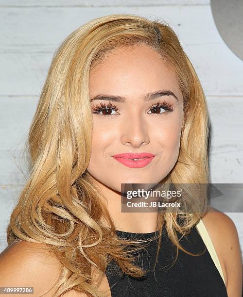 Chachi Gonzales attends the go90 Sneak Peek held at the Wallis Annenberg Center for the Performing Art on September 24, 2015 in Beverly Hills,...