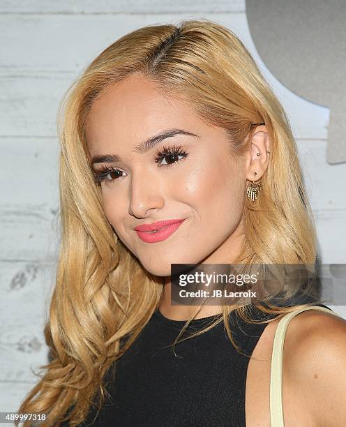Chachi Gonzales attends the go90 Sneak Peek held at the Wallis Annenberg Center for the Performing Art on September 24, 2015 in Beverly Hills,...