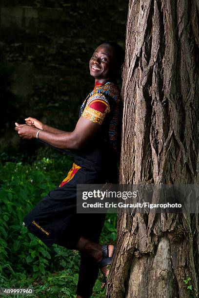 Chef Dieuveil Malonga is photographed for Madame Figaro on July 3, 2015 at the Cartier Foundation in Paris, France. CREDIT MUST READ: Eric...