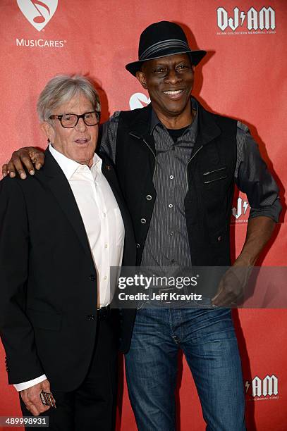 Jeff Greenberg and Keb' Mo' arrives at the 2014 10th annual MusiCares MAP Fund Benefit Concert at Club Nokia on May 12, 2014 in Los Angeles,...