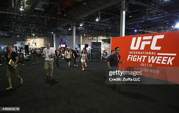 General view of the UFC Fan Expo in the Sands Expo and Convention Center on July 10, 2015 in Las Vegas Nevada.