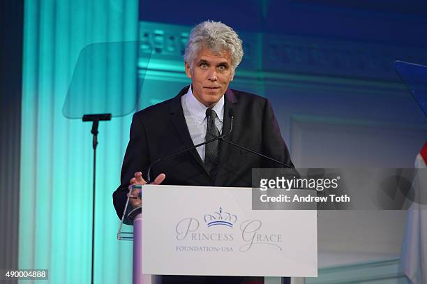 David Riker speaks onstage during the 2015 Princess Grace Awards at 583 Park Avenue on September 25, 2015 in New York City.
