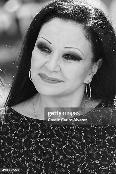 Olvido Gara 'Alaska' is seen at 'Hotel Transylvania' photocall during 63rd San Sebastian Film Festival on September 25, 2015 in San Sebastian, Spain.