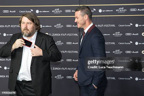 Ben Wheatley and Luke Evans attends the 'High-Rise' Premiere during the Zurich Film Festival on September 25, 2015 in Zurich, Switzerland. The 11th...
