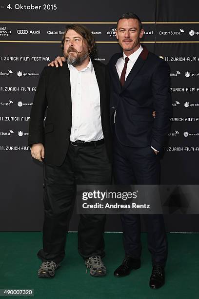 Director Ben Wheatley and actor Luke Evans attend the 'High-Rise' Premiere during the Zurich Film Festival on September 25, 2015 in Zurich,...