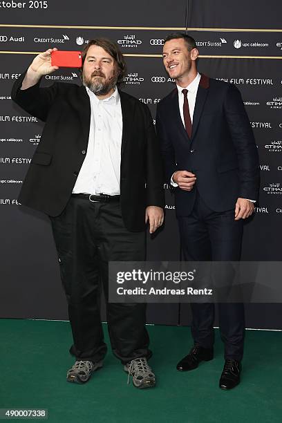 Director Ben Wheatley and actor Luke Evans attend the 'High-Rise' Premiere during the Zurich Film Festival on September 25, 2015 in Zurich,...