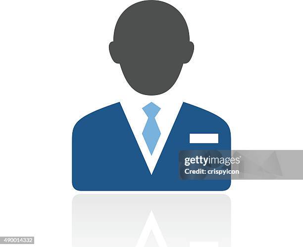 businessman icon on a white background. - royal series - cfo stock illustrations