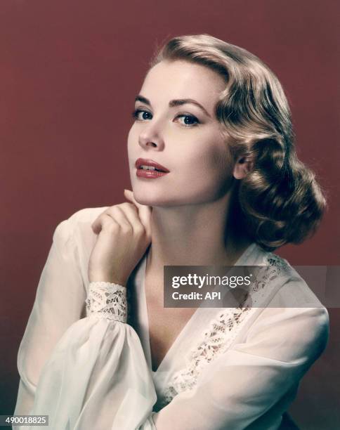 Portrait of actress Grace Kelly in 1955.